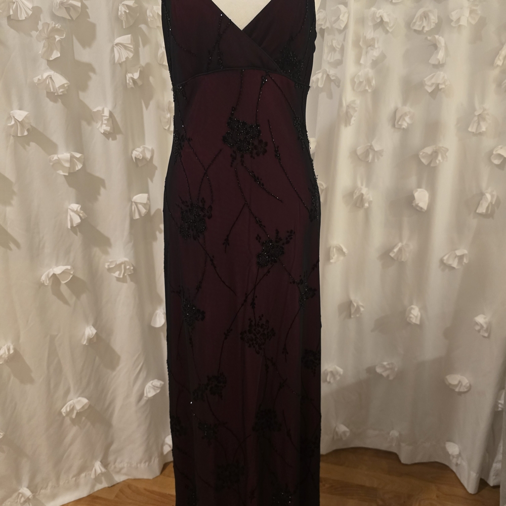 Rimini Black and Red Maxi Dress